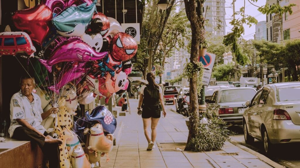 自由行動での街の風景